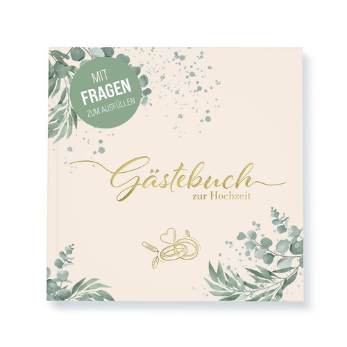 Gästebuch Hochzeit mit Fragen zum Ausfüllen, 104 Hochwertige Seiten, Hardcover - Bild 9 von 9