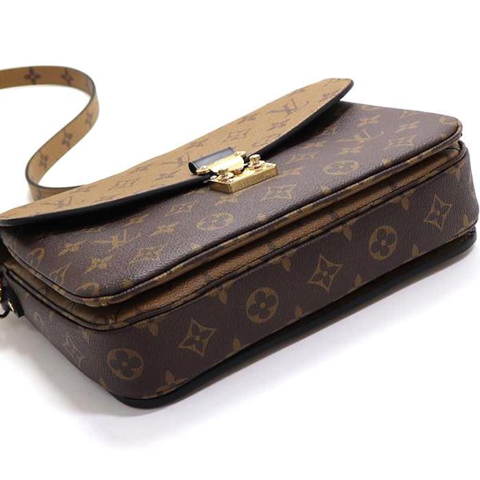 Louis Vuitton Pochette Métis Monogram Reverse Coated Canvas Top 