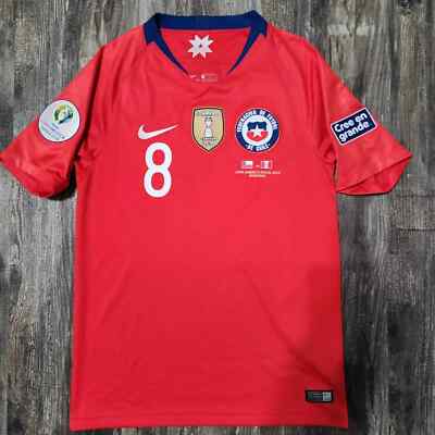 2019 Nike Chile Home Soccer Jersey Arturo Vidal Men S Copa