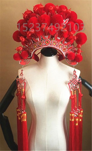 Chinese Drama Peking Opera Crown Headdress Fancy Dress Cosplay Phoenix Coronet - Picture 11 of 36