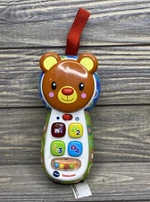 VTech Peek-A-Boo Teddy Bear Telephone Lights Sounds Baby Toddler Toy 