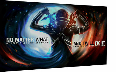 Leinwand Sword Art Online Anime SAO Bilder Wandbilder - Hochwertiger Kunstdruck