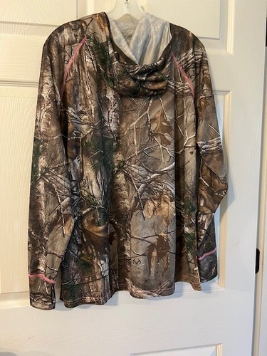 Hoodie Game Winner Ladies Sz 2XL Hunting Dura Cool Camo Pink Zipper/Stiches -NWT - Picture 9 of 9