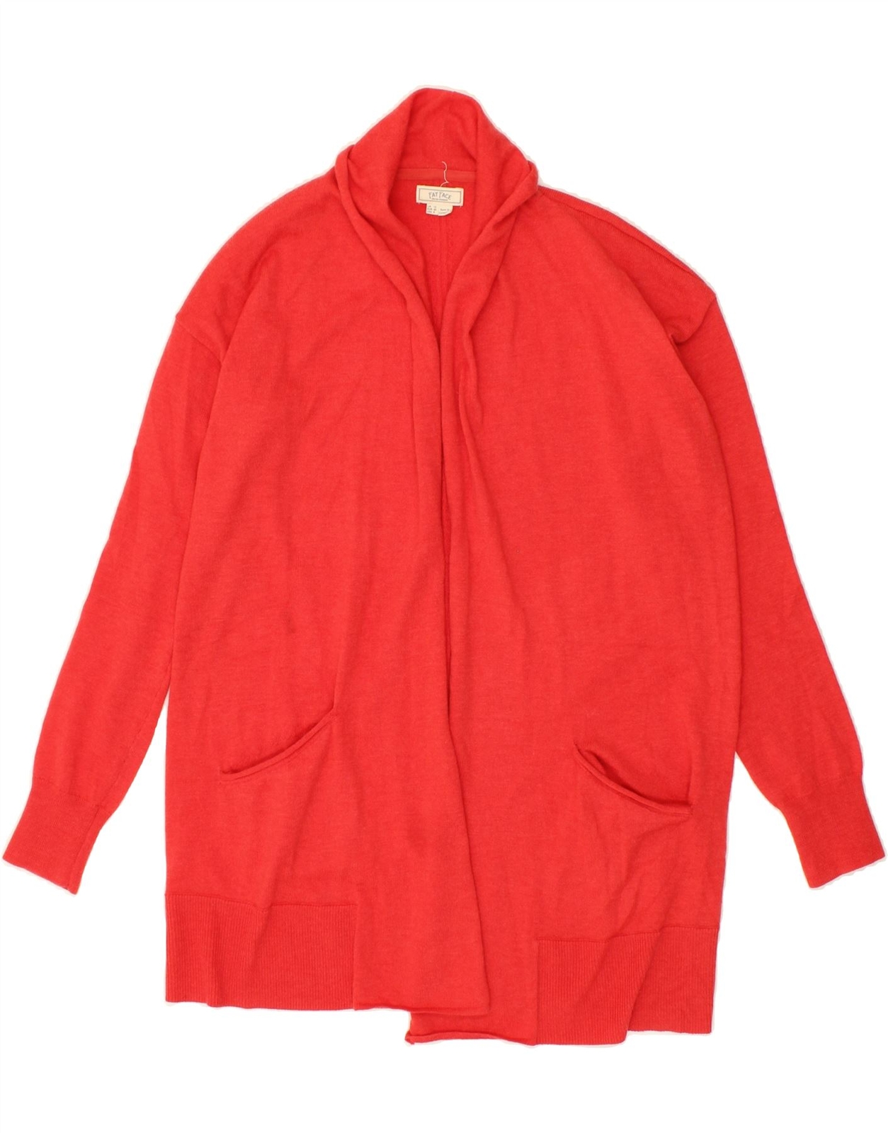 Cárdigan suéter FAT FACE para mujer Reino Unido 12 mediano rojo lana BO10