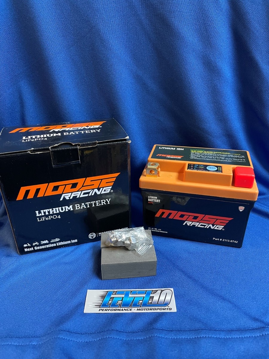 MOOSE RACING Lithium Ion Battery 2113-0742 Replaces YTZ5S, YTX4L