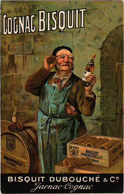 PC ADVERTISING, COGNAC BISQUIT, BISQUIT DUBOUCHÉ, Vintage Postcard (b50048)