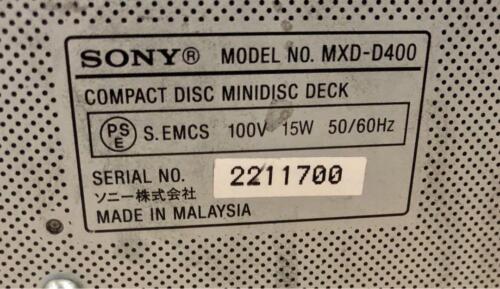 SONY MXD-D400 MD Deck Mini Disk deck Audio Player Recorder MDLP USED - Picture 7 of 7