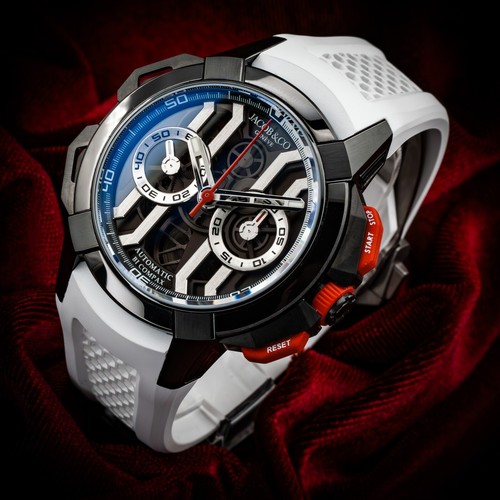 Jacob & Co Epic X Chrono 43mm Titanium MINT EC400.22.AB.AA.A Complete Set - Picture 10 of 21