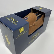 Polo Ralph Lauren Men's SIZE 12 Declan Bear Venetian Slippers In Snuff