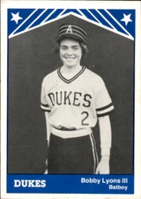 1983 Alexandria Dukes TCMA 1 Bobby Lyons III Batboy Andrews AFB Maryland MD Card