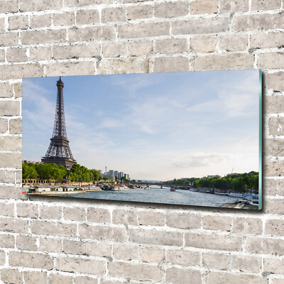 Wandbild aus Plexiglas  Druck auf Acryl 140x70 Eiffelturm Paris