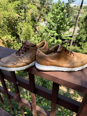 Waterproof Leather Shoes FootJoy Men's Traditions Spikeless Golf