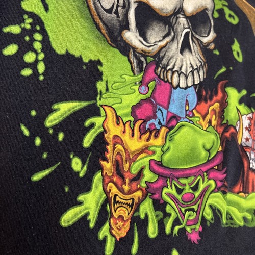VTG Insane Clown Posse ICP Rap T Shirt Mens Size Medium Skull Axe 2008 - Picture 9 of 24