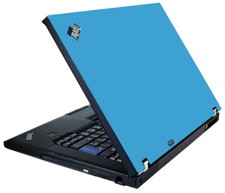 SKY BLUE Vinyl Lid Skin Cover Decal fits IBM Lenovo ThinkPad T61 Laptop