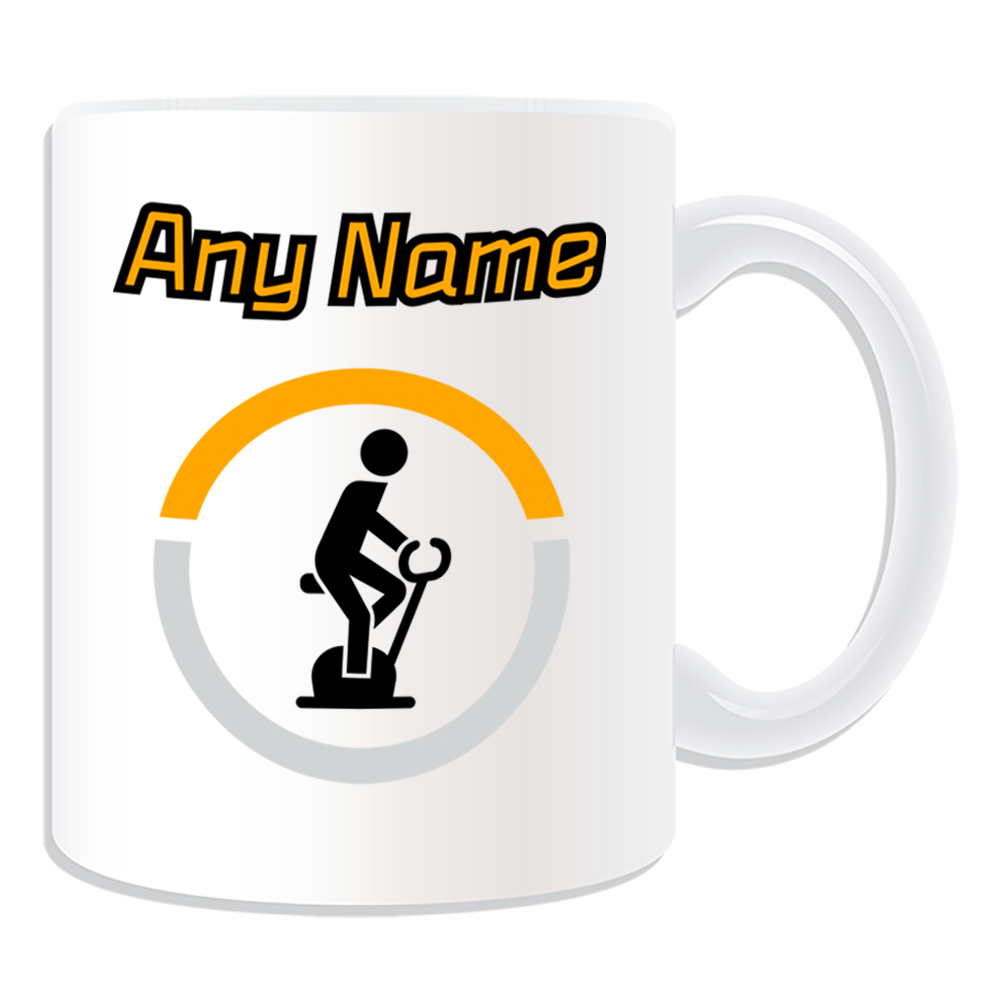 Regalo personalizado Fitness Bike Mug Money Box Cup Gym Exercise Sport Spinner Boy