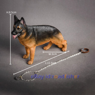 JXK 1/12 German Shepherd Dog Figure Animal Model Canidae Collector
