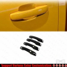 For Ford Ranger 2023-2024 DX Bright Black Exterior Side Door Handle Panel Trim
