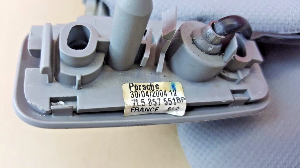 2004-2006 Porsche Cayenne Sun Visor Sunvisor Left & Right Set Gray OEM Foto 3 de 4