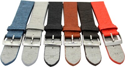 HEKTOR Uhrenarmband aus Ananas Fasern vegan pflanzlich gefärbt diverse Farben 