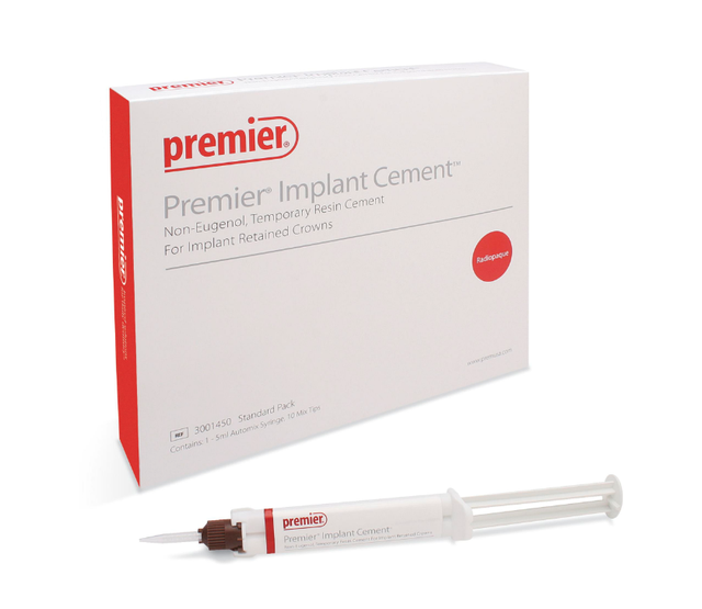 Premier Dental Implant Cement Kit Contains: 1-5 ml Automix Dual-Barrel