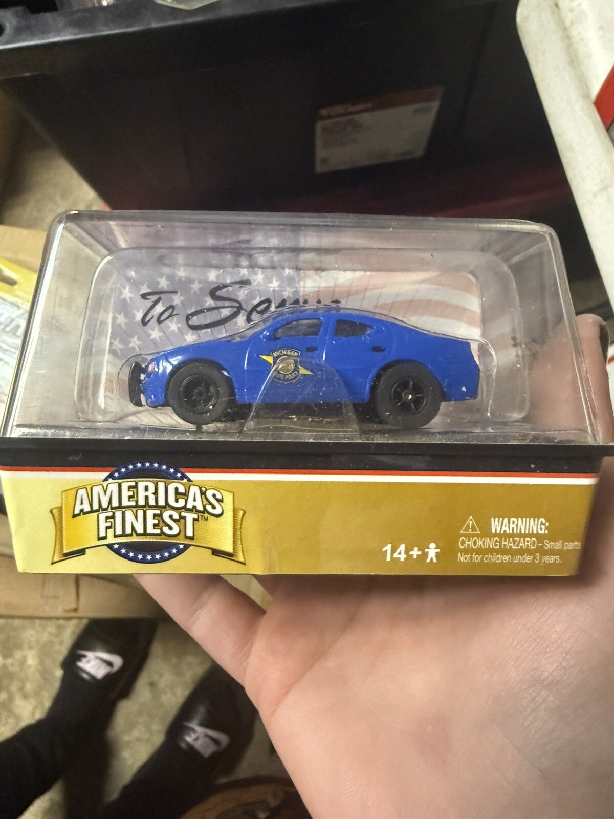 AUTO WORLD MICHIGAN STATE POLICE 2006 DODGE CHARGER SLOT CAR Sealed