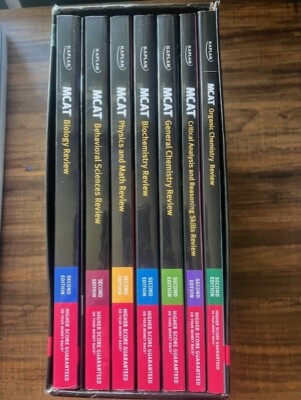 Kaplan MCAT Prep Complete 7-book Subject Review Set Second Edition 2nd Ed Test