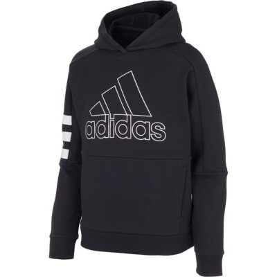 Adidas Boys' Sweatshirts and Hoodies BLACK Black White - Main Image