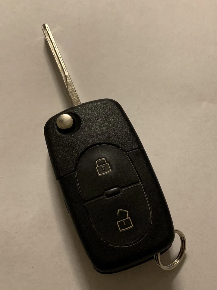 AUDI A6 A4 KEYLESS ENTRY REMOTE KEY FOB OEM TRANSMITTER UNCUT KEY 4D0 837 231 T - Image 4 of 4
