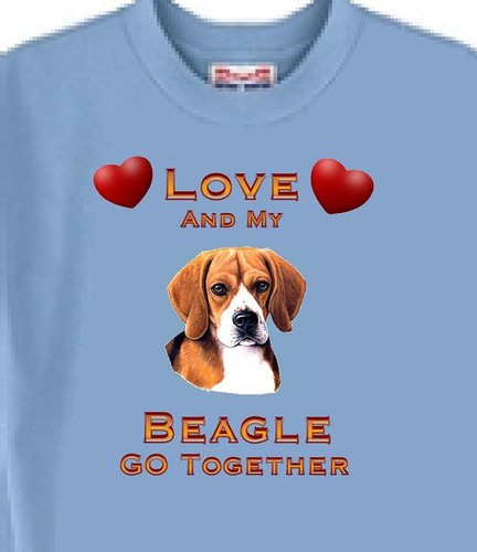 Dog T Shirt Men Women - Love And My Beagle Go Together - Mouse Pad Available - Picture 3 of 6