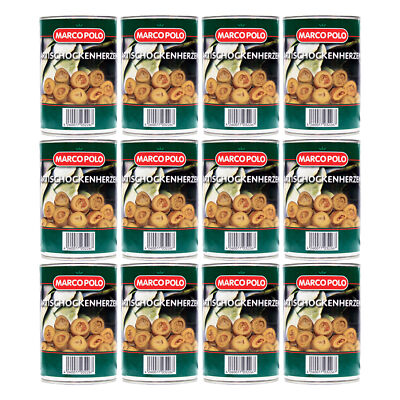 MARCO POLO ARTISCHOCKEN-HERZEN eingelegt Dose-Konserve 12x Füllm 390g ATG 240g