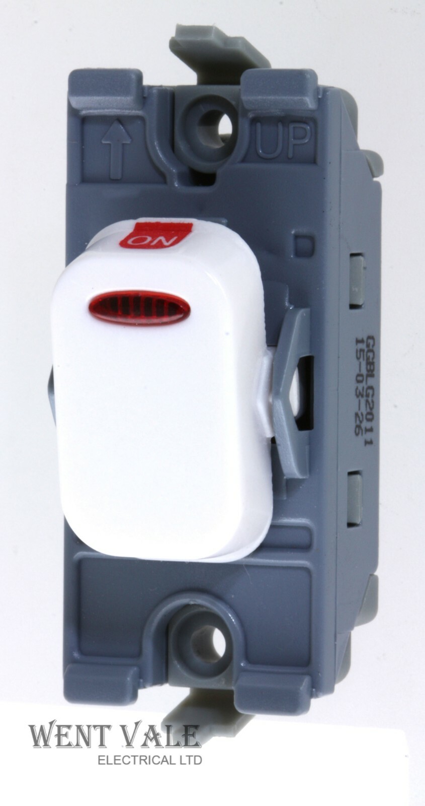 Schneider Lisse Moulded Range GGBLG2011 - 20a Double Pole Grid Switch With LED