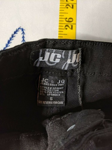 Girls Size 5/6 (22" x 28") JC Jeans Distressed Stretch Pants - Picture 5 of 8