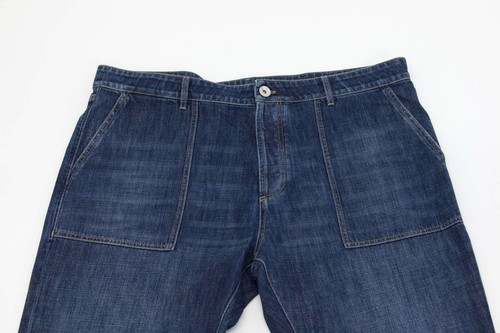 NWT Brunello Cucinelli Men "Leisure Fit" Jeans With Logo Hardware 56/ 40US A242 - Picture 2 of 7