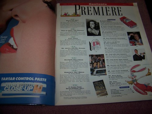 Premiere Magazine 1988 Tom Cruise / John Hughs / Who Framed Roger Rabbit - Picture 2 of 6