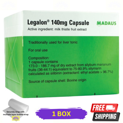 1 X Legalon 140mg by Madaus Germany 100's Traditionally used for liver