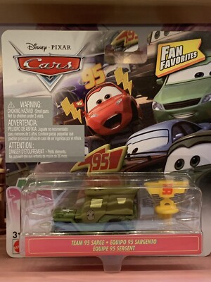 DISNEY PIXAR CARS FAN FAVORITES TEAM 95 SARGE New Arrival