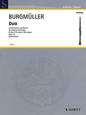 DUO IN E-FLAT MAJOR, OP. 15: CLARINET AND PIANO By Walter Lebermann & Norbert