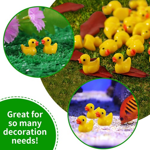 100 Pcs Mini Resin Ducks Bulk Tiny Ducks Set for Potted Miniature Decoration ... - Picture 5 of 7