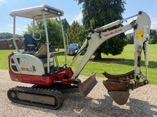 2021 TAKEUCHI TB216 MINI DIGGER, EXCAVATOR, 1.7 TON, 3 BUCKETS, LOW HOURS NO VAT