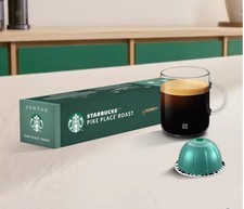 Nespresso Vertuo Coffee Starbucks Pike Place Roast 50 Capsules FREESHIP