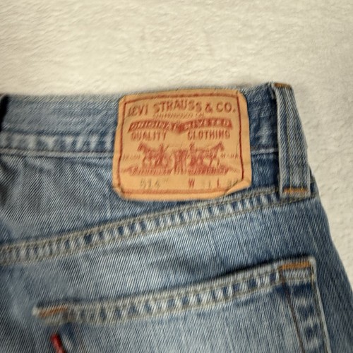 Pantalones de mezclilla Levis 514 para hombre talla 31X32 ajustados de pierna recta azules - Imagen 10 de 18