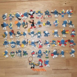 •••traxx38••• : Uralte Schlumpfsammlung 53 Figuren •••Schleich Bully Peyo•••