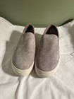 Womens Steve Madden Grey Suede Slip On Loafers — photo 1