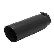Flowmaster 15398b Universal Black Ceramic 4 Angle Cut Round Exhaust Tip