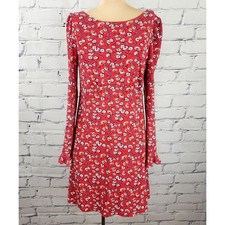 Free People Dress Womens M Say Hello Red Floral Fairycore tomato Girl summer