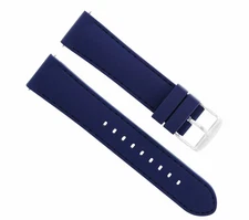 22MM RUBBER DIVER WATCHBAND STRAP FOR LUMINOX NAVY SEAL 3000 3050 3080 3900 BLUE