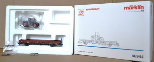Märklin H0 46944 Flachwagen mit Fendt Xylon Traktor, Neu/Unbespielt in OVP | Zustand: Neu