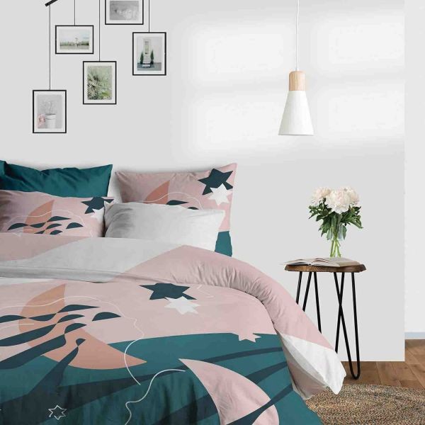 Housse de couette 240x260 cm 100% Coton He haut de gamme avec taies 65x65