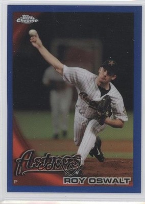 2010 Topps Chrome Blue Refractor 5/199 Roy Oswalt #121 0s3