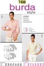Burda 7498 Jacket (2 Styles)  Sewing Pattern ...
